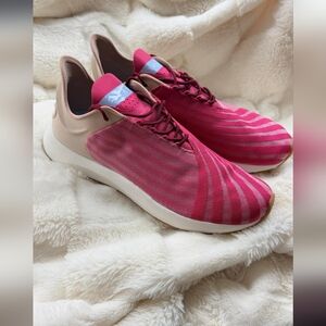 Stylish fuchsia and beige athletic shoes from the brand SaysH without box